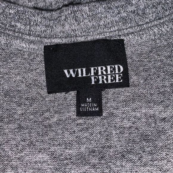 Wilfred Free Heather Grey Open Back Long-Sleeve Mini Dress - Picture 8 of 8